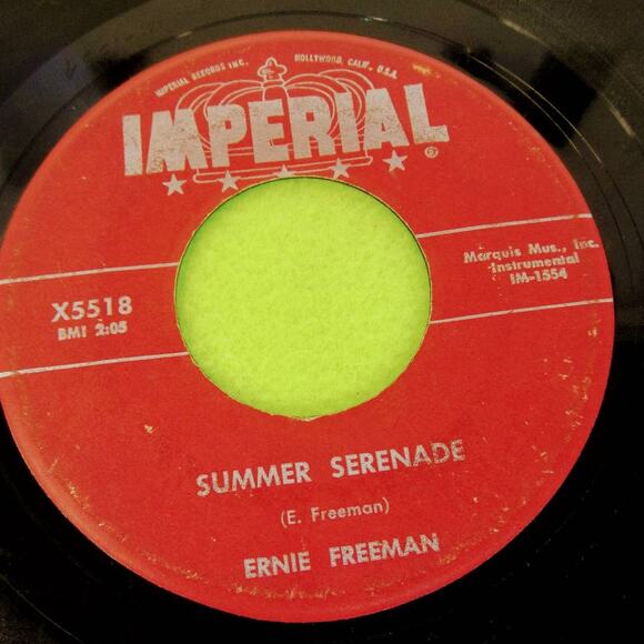 Ernie Freeman - Summer Serenade / Indian Love Call - Imperial 45rpm Vinyl Record - Picture 1 of 7